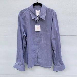 TWP Women's Blue Button Down Shirt